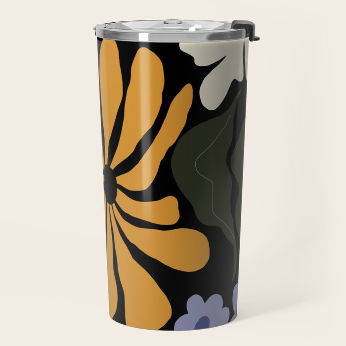 Summer floral night Travel Mug Gallery Image 2