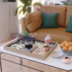 Summer floral night Serving Tray Gallery Image 2