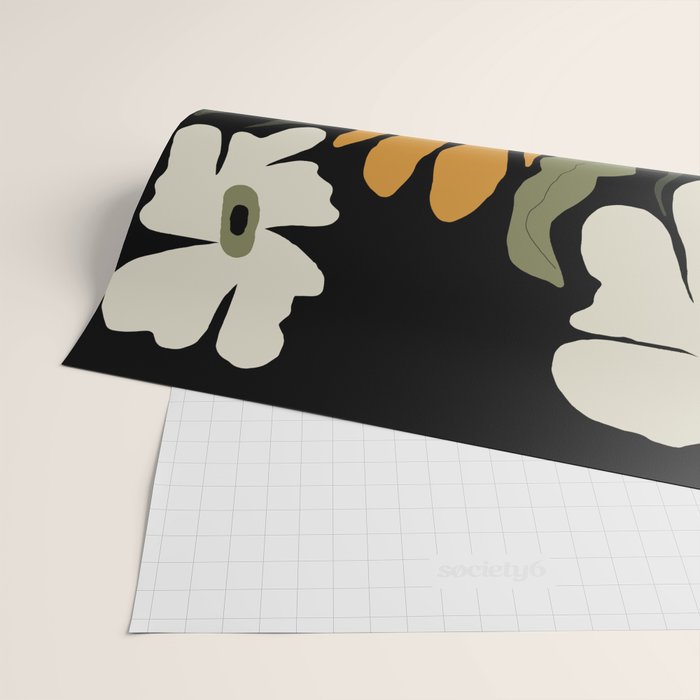 Summer floral night Wrapping Paper Gallery Image 2