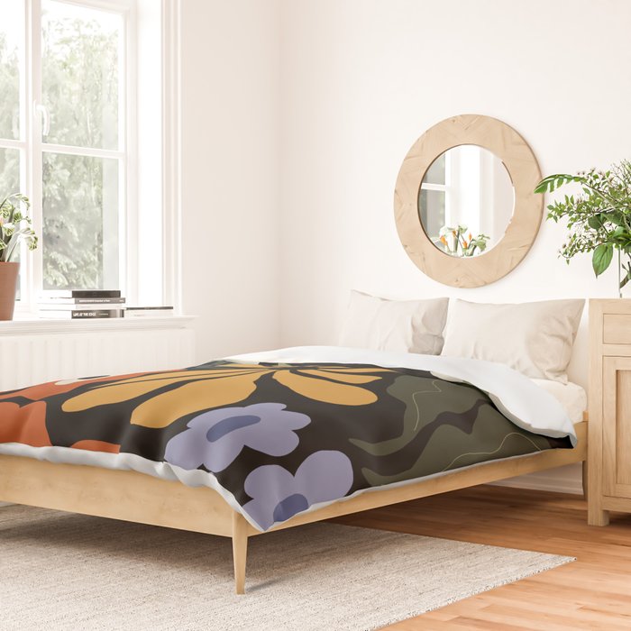 Summer floral night Duvet Cover Gallery Image 2