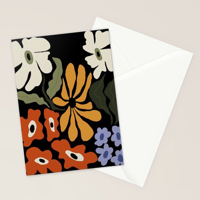 Summer floral night Stationery Card Gallery Image 2