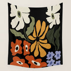 Summer floral night Wall Tapestry Gallery Image 4