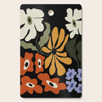 Summer floral night Cutting Board Gallery Image 1
