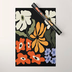 Summer floral night Wrapping Paper Gallery Image 1