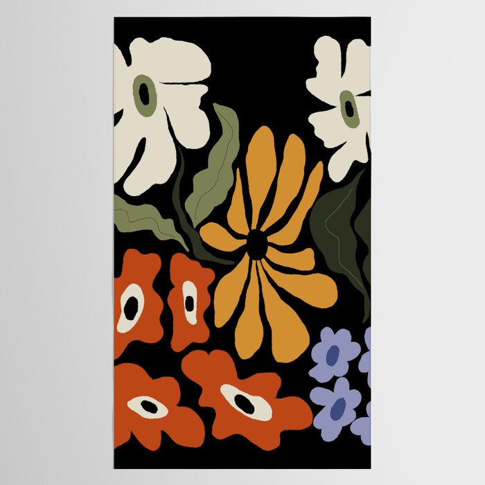 Summer floral night Tablecloth Gallery Image 2