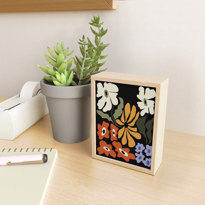 Summer floral night Mini Art Print Gallery Image 2