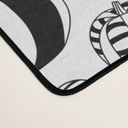 Black and white pumpkin vegetable pattern Desk Mat Gallery Image 4