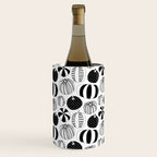 Black and white pumpkin vegetable pattern Wine Chiller Gallery Image 3