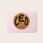 Leo Peace Sign Bath Mat Gallery Image 1