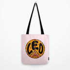 Leo Peace Sign Tote Bag Gallery Image 2