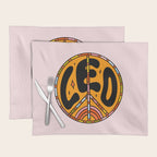 Leo Peace Sign Placemat Gallery Image 1