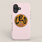 Leo Peace Sign iPhone Case Gallery Image 1