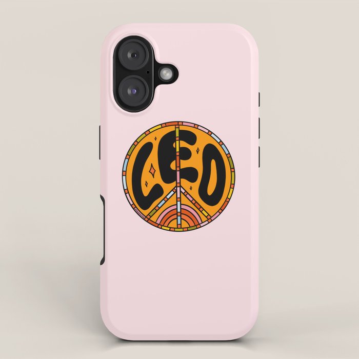 Leo Peace Sign iPhone Case Gallery Image 1