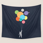 Planet Balloons Wall Tapestry Gallery Image 4