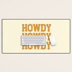 Howdy Howdy Howdy | Cowboy Desk Mat Gallery Image 1