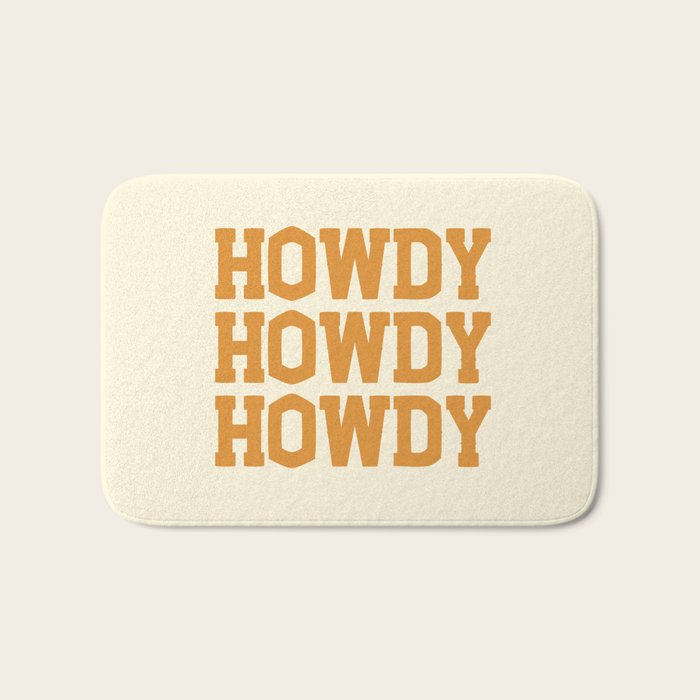 Howdy Howdy Howdy | Cowboy Bath Mat Gallery Image 1