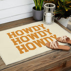 Howdy Howdy Howdy | Cowboy Outdoor Rug Gallery Image 2