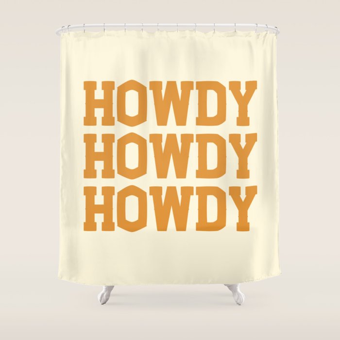 Howdy Howdy Howdy | Cowboy Shower Curtain Gallery Image 1