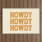 Howdy Howdy Howdy | Cowboy Outdoor Rug Gallery Image 1