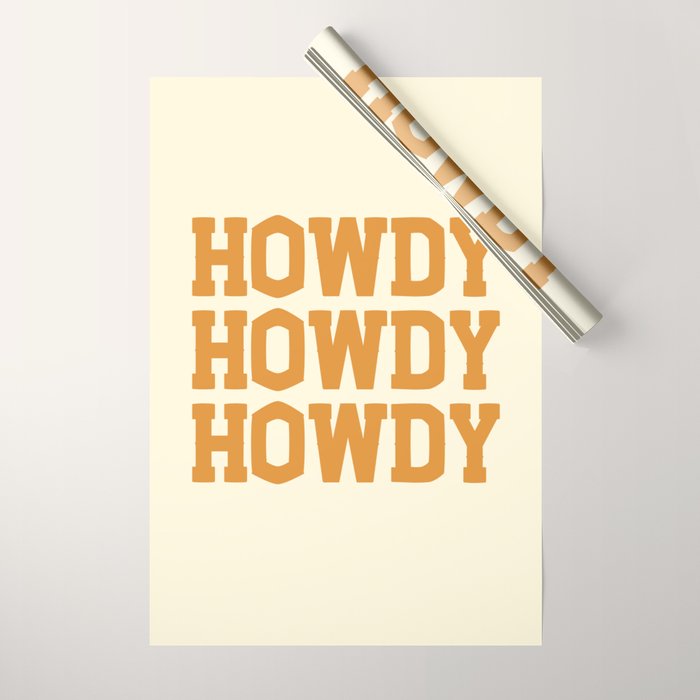 Howdy Howdy Howdy | Cowboy Wrapping Paper Gallery Image 1