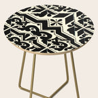 talavera mexican tile in black and white Side Table Gallery Image 2