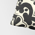 talavera mexican tile in black and white Pillow Sham Gallery Image 4