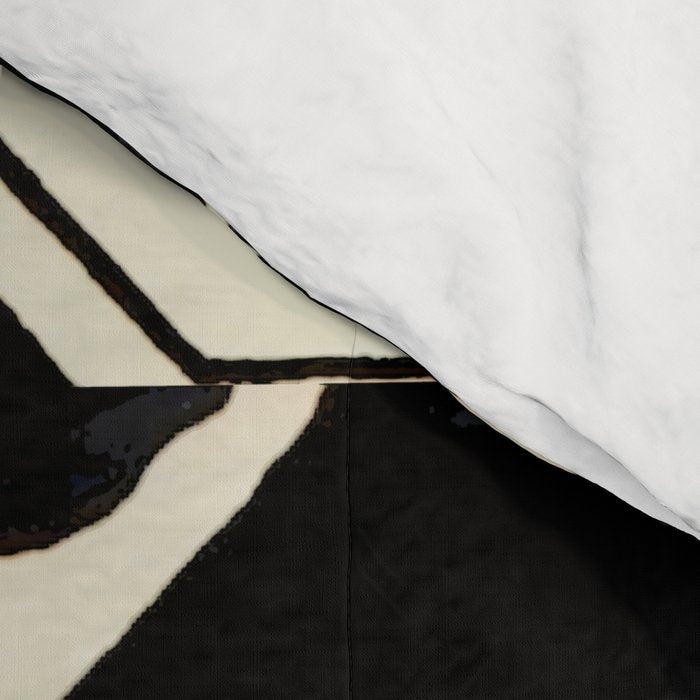 talavera mexican tile in black and white Comforter Gallery Image 4