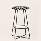 talavera mexican tile in black and white Stool Gallery Image 1