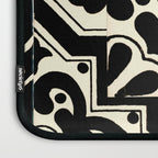 talavera mexican tile in black and white Laptop Sleeve Gallery Image 3