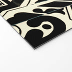talavera mexican tile in black and white Welcome Mat Gallery Image 2