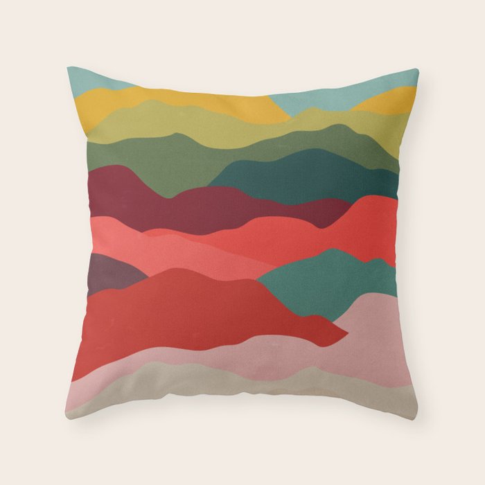 Art Clouds: Mid Century Edition Throw Pillow Gallery Image 6