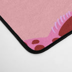Cheetah -Animal Print Pink Desk Mat Gallery Image 4