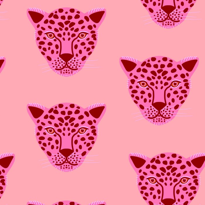 Cheetah -Animal Print Pink Coffee Mug Gallery Image 2