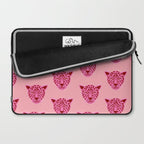 Cheetah -Animal Print Pink Laptop Sleeve Gallery Image 2