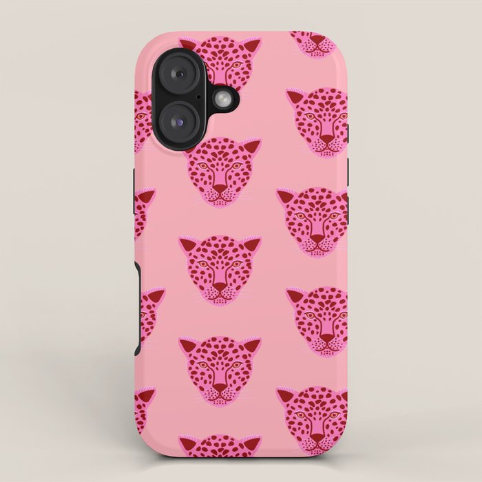 Cheetah -Animal Print Pink iPhone Case Gallery Image 1