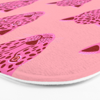 Cheetah -Animal Print Pink Bath Mat Gallery Image 3