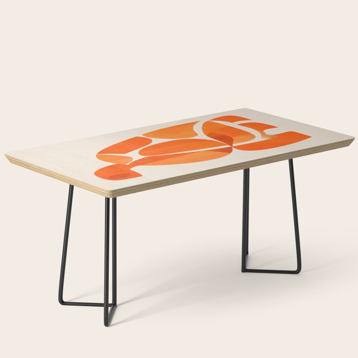 Abstract Turtle in Orange Coffee Table Gallery Image 1