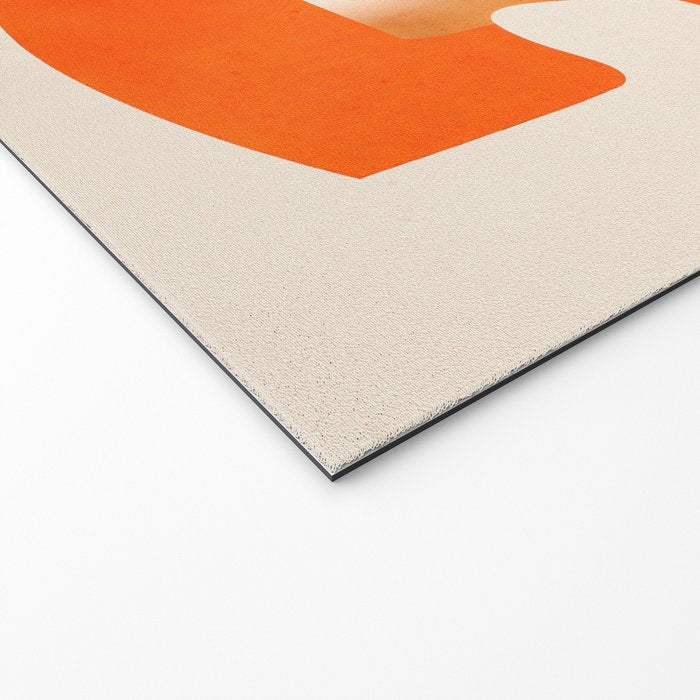Abstract Turtle in Orange Welcome Mat Gallery Image 2
