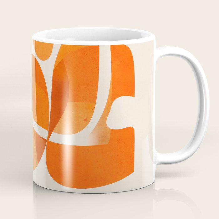 Abstract Turtle in Orange Coffee Mug Gallery Image 1