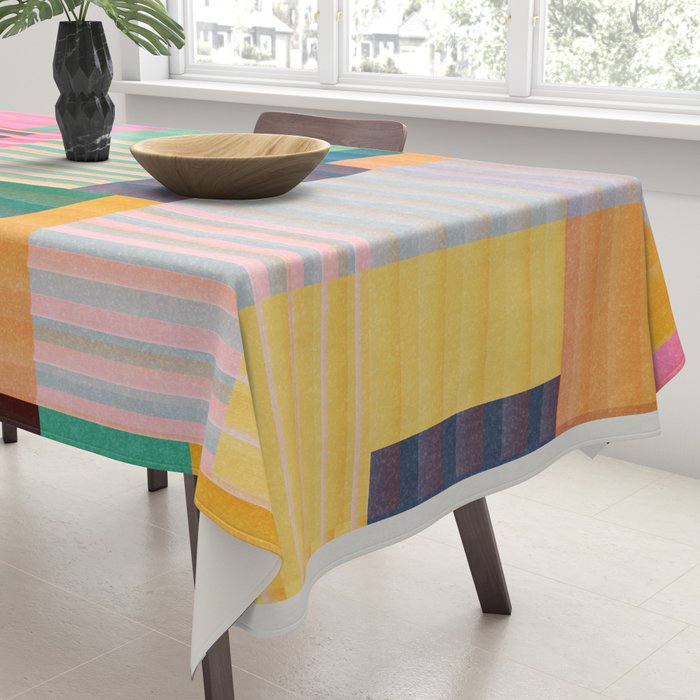 Colorful Geometric Abstract Art 22 Tablecloth Gallery Image 3