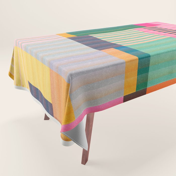 Colorful Geometric Abstract Art 22 Tablecloth Gallery Image 1