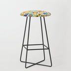 Playful Meadow Cute Animals with Motivational Affirmations - Great Outdoors Stool Gallery Image 1