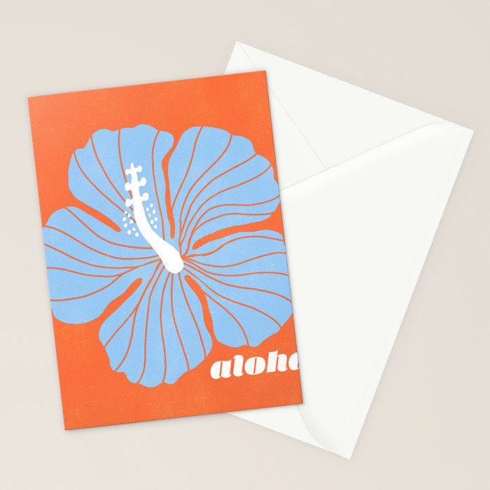 hibiscus aloha Stationery Card Gallery Image 2