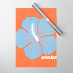 hibiscus aloha Wrapping Paper Gallery Image 1