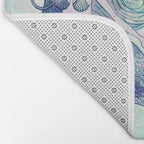 Watercolor Mermaid Bath Mat Gallery Image 2