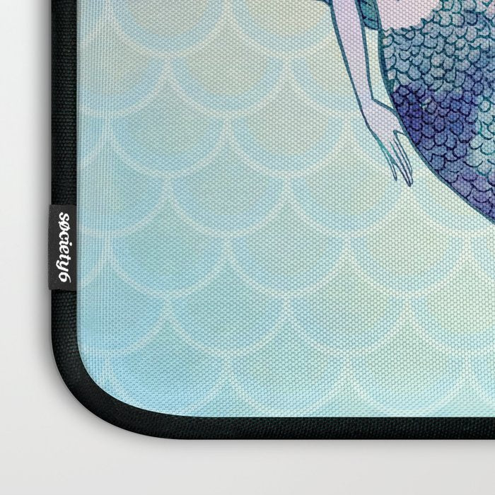 Watercolor Mermaid Laptop Sleeve Gallery Image 3