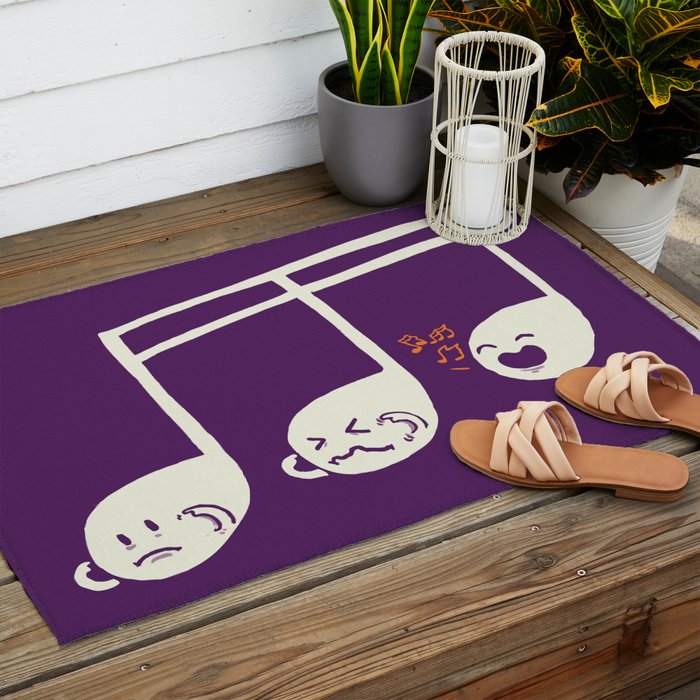 Sounds O.K. (off key) Outdoor Rug Gallery Image 2