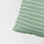 Minimal Arch XXXVIII Fresh Green Modern Geometric Lines Pillow Sham Gallery Image 4