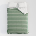 Minimal Arch XXXVIII Fresh Green Modern Geometric Lines Comforter Gallery Image 6