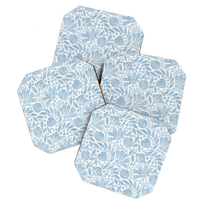 French Country Fig Garden In Blue Coaster Gallery Image 1